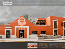 Tablet Screenshot of hoteldoncenobio.com